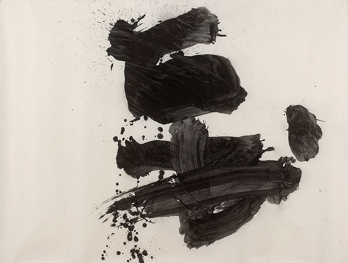 YU-ICH (Inoue Yûichi), katsu (sound of metal), ink on paper, 142 x 188 cm, 1977, Catalogue Raisonné, Vol. III, # 77056